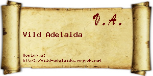 Vild Adelaida névjegykártya